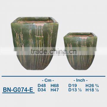 GLAZED CERAMIC OUTDOOR POT BN-G074 photo-5