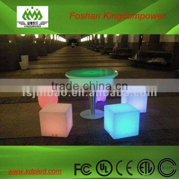 Rechargeable colorful LED illuminated illuminating chair