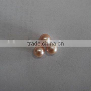 No Hole 4-5mm Pink Round Freshwater Pearls