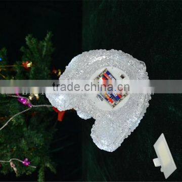 Battery Operated Led Light Acrylic Snowman Christmas Gift