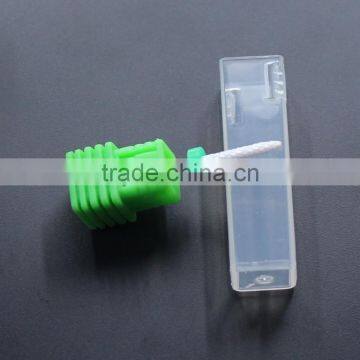 Total Length Nail Drill 38MM White Ceramic Burr For Nail Head Diameter 2MM Small Flame photo-3