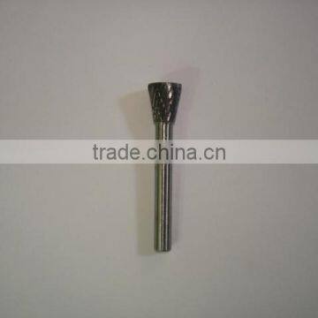 Hard steel removal tungsten carbide rotary burrs