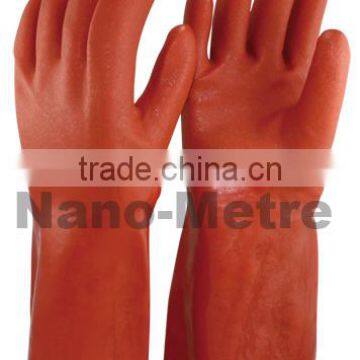 NMSAFETY red PVC glove triple dipping chemical resistance oil resistant gloves /wroking gloves