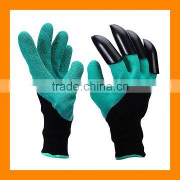 Garden Digging Gloves as seen on TV with Fingertips Right Claws, Great for Digging, Raking, Cultivating