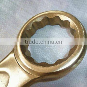 14mm Ring Slogging Spanner Hammer Striking Box End Wrench Al-Br Alloy Spanner photo-5