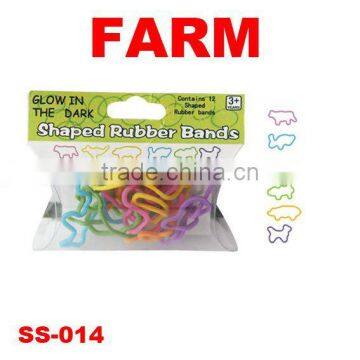 Colorful and variety Shaped rubber bands, Hot sold gifts