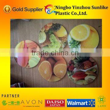 AVON Hot Sale Glass Chopper Table/glass Round Chopping Board/chopping Block/Plastic pp Cutting Board