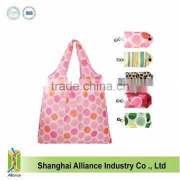 Fashion New Design Reusable Foldable Shopping Nylon Bag Wholesale