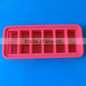 12 cups Fancy Silicone Ice Cube Tray,red