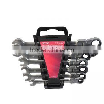 The High Quality Flexible Head Combination Ratchet Wrench Sets&combination Ratchet Spanner