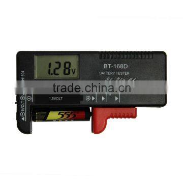 2016 new arrival Digital LCD Universal AA/AAA/9V/1.5V Battery Volt Tester checker BT-168D