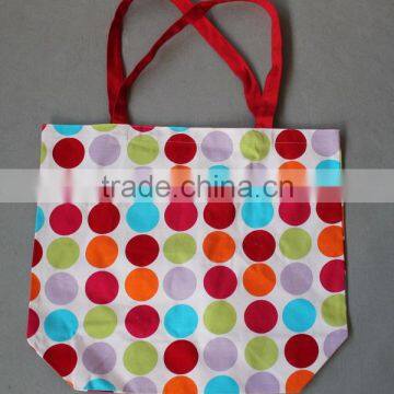 wholesale floding cotton canvas shopping bag