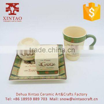 Fine Square Ceramic Candle Holder for Thanks Giving Day photo-6