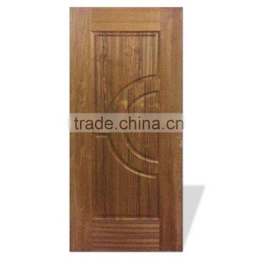 Natural Teak wood veneered moulded hdf door skin sheet 3 panels price