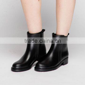 2017 Summer Autumn Ankle Matt New Rubber Rain Boots Hotsale for Girls Women photo-2