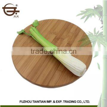2016 Most Popular Eco-Friendly Natural High Quality Round Baoboo Cutting Board