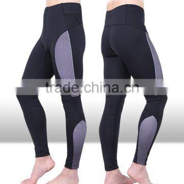 contrast color nylon spandex fitness wear men, leggings for men, men yoga pants