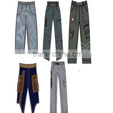 Trousers for boys and girls, thin denim 100% cotton, trousers front pockets OEM service