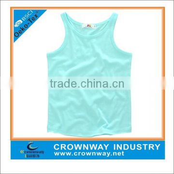 Plain Blue Green Custom Kids Wrestling Singlet