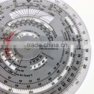 CYA Brand Plastic Round Flight Calculation Wheel Aviation Plotter for Pilot Training One Pcs per Leather Bag Packing #E6B-Circ photo-4