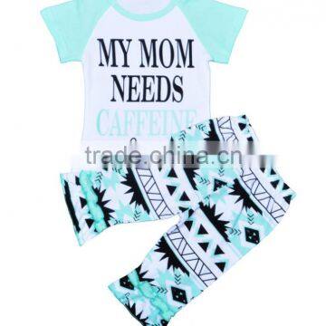 Baby Clothes Set Newborn Baby Clothing Letter T-shirt + Pants Girls Two Piece Suit photo-2