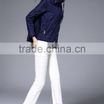 New Style Custom Army Green and Navy Nylon Hoodie Jacket Cheap Price photo-5