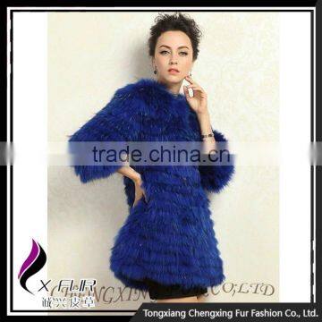 CX-G-A-220A Fashion Ladies Coat Garment Real Raccoon Fur Woman Coat photo-6