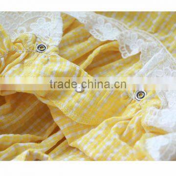 Hot Selling Boutique Seersucker Fabric Baby Girl Romper photo-6