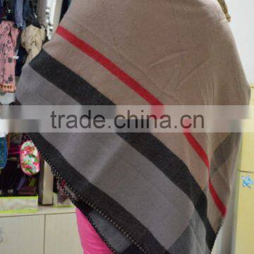 Fashion Hot Button Jacquard Cashmere Plaid Checked Pashmina Shawl photo-5
