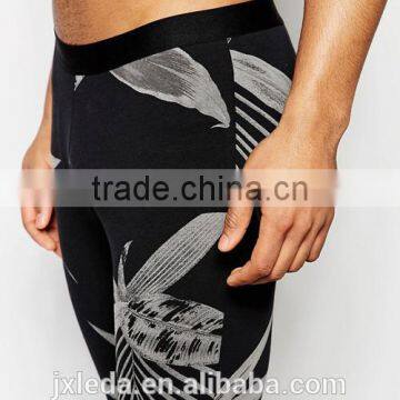 Men Full Floral Pattern Printed Loungewear Leggings Custom photo-3