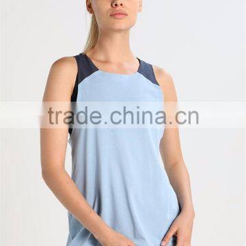 MGOO Hot Sale Racer Back Sport Wear Gym Wear Ladies Singlet Blank Drop Armhole Dri Fit Tank Top photo-3