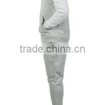 Raglan Sleeve Zipper up Custom Cotton Tracksuits New Design photo-2