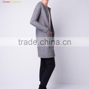 Winter Knitted Long Cardigan Coat 2016 Women photo-2