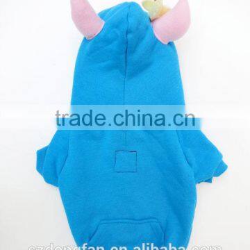 Little Kids Blue Cute Hoodies Dog Monster Hoodie photo-3