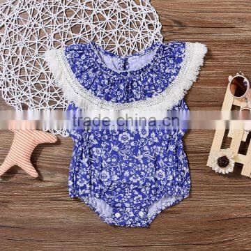 S60663B 2017 Summer Fashion Girls Baby Tassel Triangle Climbing Cotton Clothes Kids Bodysuit