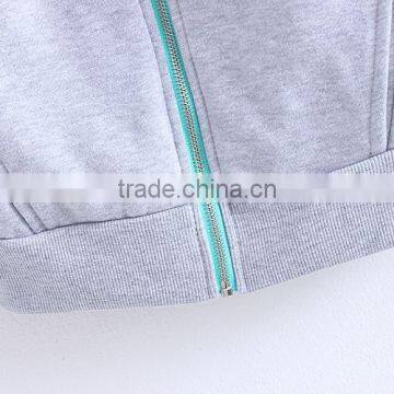 Plain Fleece Zipper Up Casual Hoodie Jacket For Men photo-5