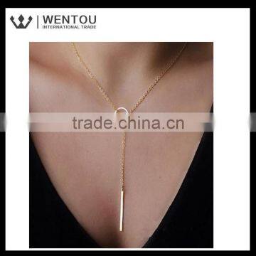 Wholesale Simple Design Geometric Triangulation Short Necklace photo-4