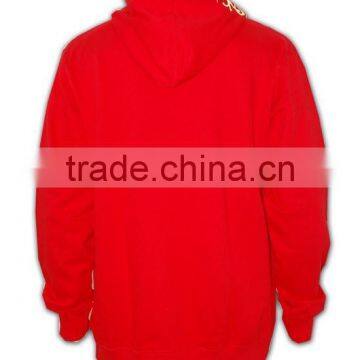 Lastest Product Best Price Plain Red Comfortable Custom Made Lined Hoodie photo-3