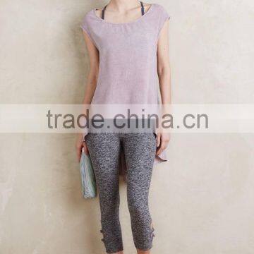 Custom Women Yoga Wear Polyester Spandex Dry Fit Sexy Gym Fitness Leggings