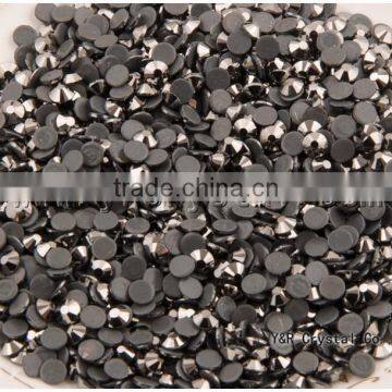 AAA Quality Jet Hematite Hot Fix Strass Drill Rhinestone Czech Hot Fix Rhinestones photo-3