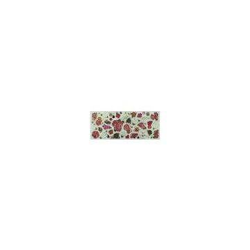 Removable Valentine Love Red Roses Velvet Glitter Foam Stickers