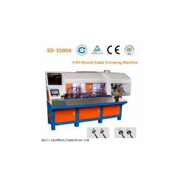 SD-3500A Full Automatic Three Pin Plug Inserts Crimping Machine