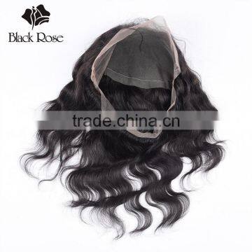 100% Brazilian Human Hair 360 Frontal , 2016 Hot Selling New Arrival Glueless Frontals 360 Lace Frontal Wig With Elastic Band photo-4