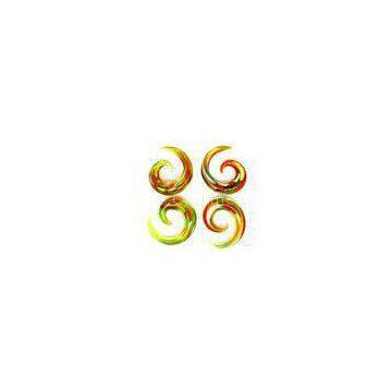 Tragus Glass spiral plugs body jewelry 5/8\