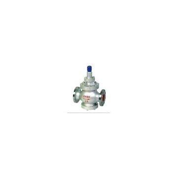 Pilot piston type steam pressure reducing valve