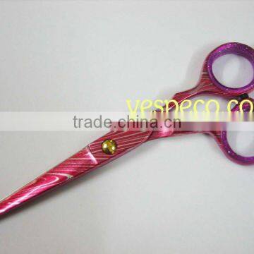 Red Print Hairdressing scissors