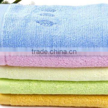 plain terry towel with dobby border