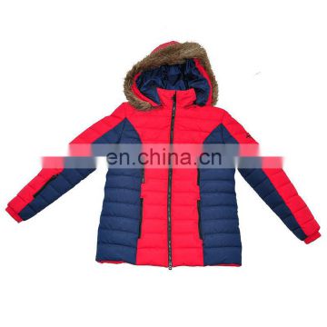 Young Men's 100 Polyester Jackets with Fur Hood