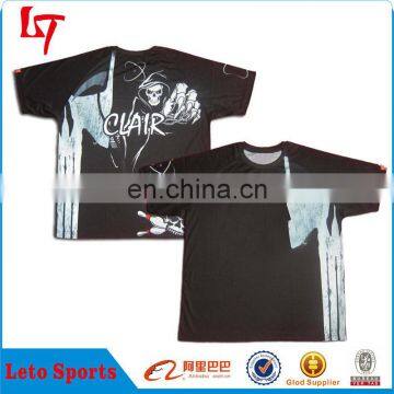 Fashion design custom full sublimation printing dri fit baseball jersey/baseball t shirt