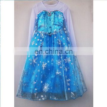 The most popular frozen costume elegant elsa dress cosplay costume FC2130